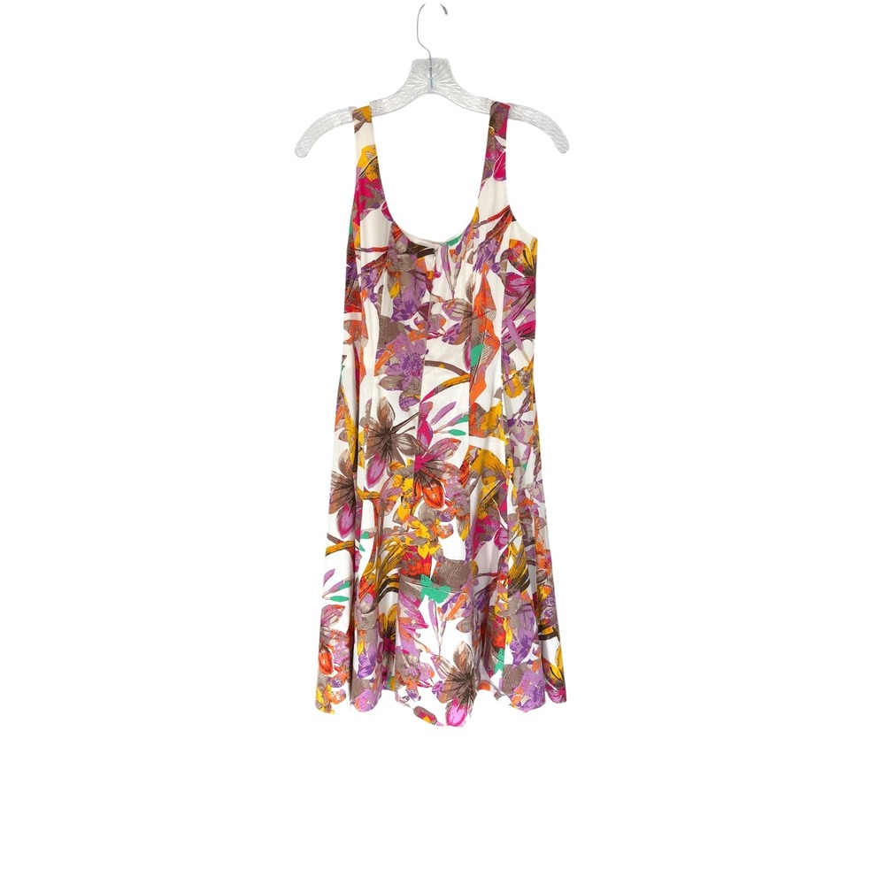 Nine‎ West Multicolor Sleeveless Abstract Print Fit & Flare Sun Dress Size 10